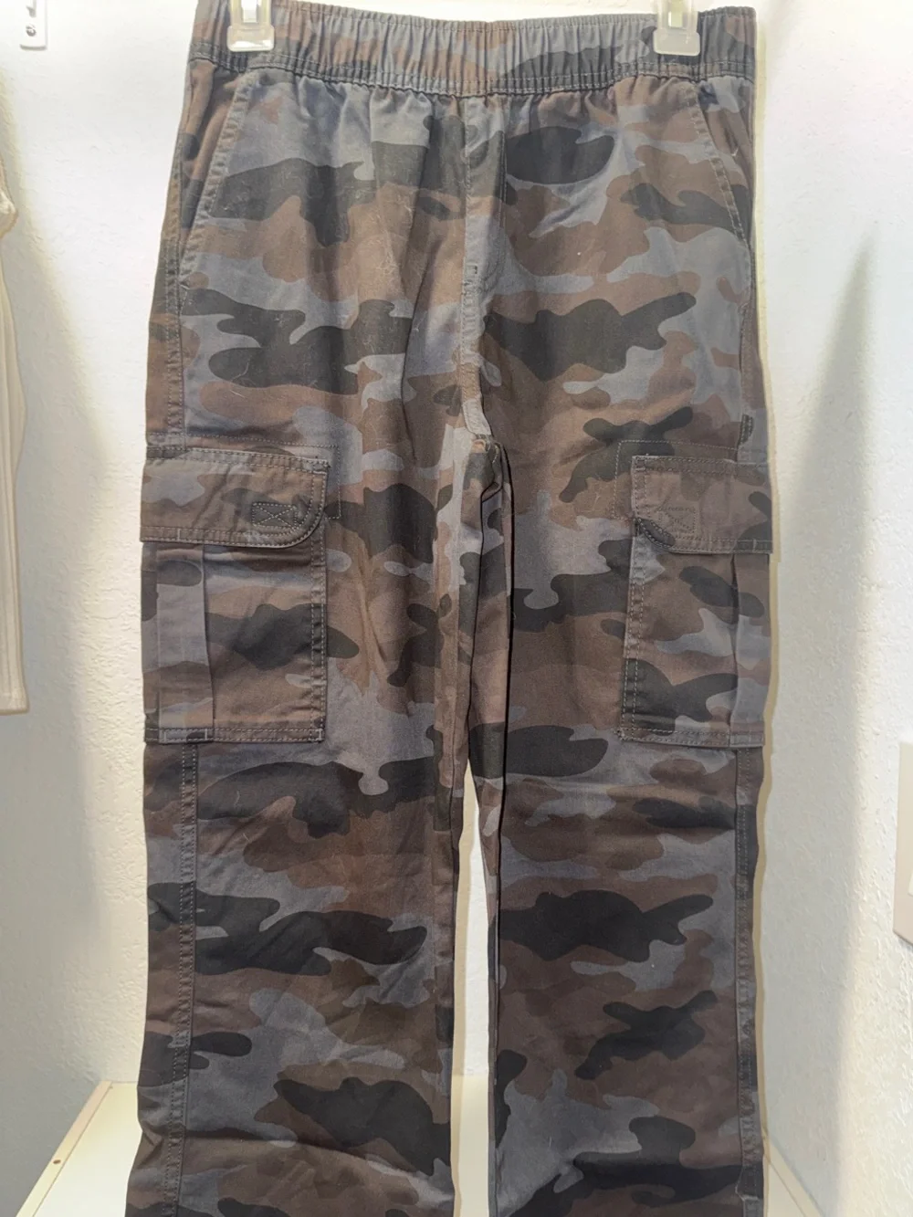 The Children's Place Black & Charcoal Camo Cargo Joggers
